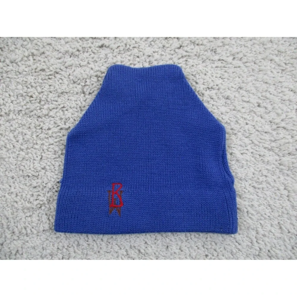Vintage Bogner Hat Cap Mens Beanie Blue Wool Ski Outdoor Hiking Hong Kong 90s